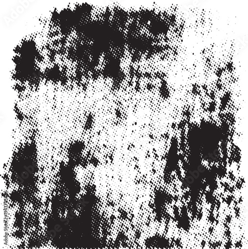 A black and white image with a lot of noise grunge effect