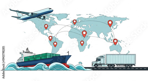 Global Logistics Transportation Network.