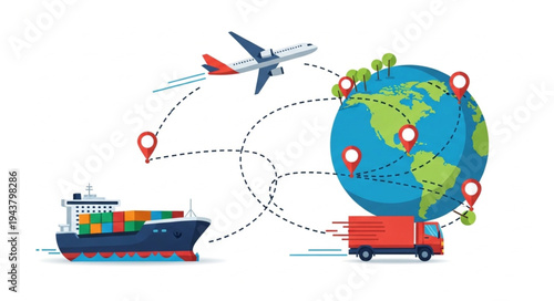 Global Logistics Transportation Network.