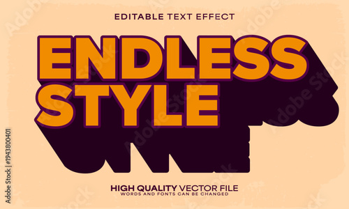 Retro classic text effect, editable text effect and vintage 3d font style bold shadow oldschool poster design