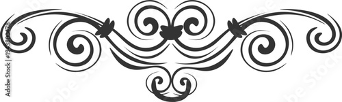 Vector ornamental border design element