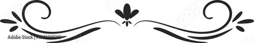Vector ornamental border design element