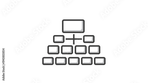 Hierarchical organizational chart, illustrating team structure, reporting lines, and management levels within a company.