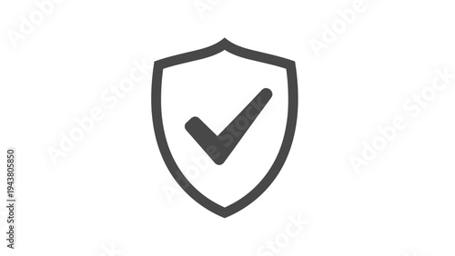 Shield with a checkmark, symbolizing robust security, reliable protection, verified safety, and guaranteed trust.