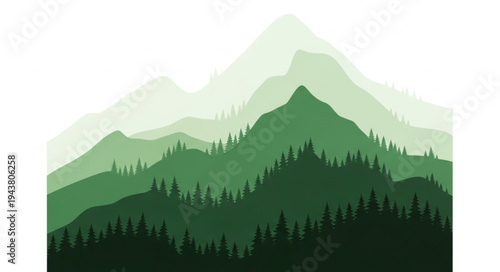 Green Mountain Range Landscape.