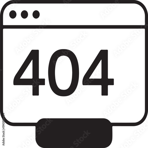 A computer screen displaying a 404 error message indicating a webpage was not found