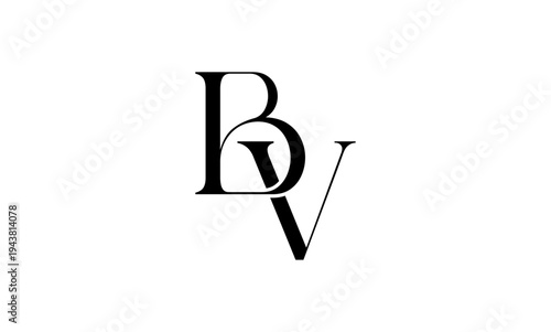 BV initial letter logo or BV monogram