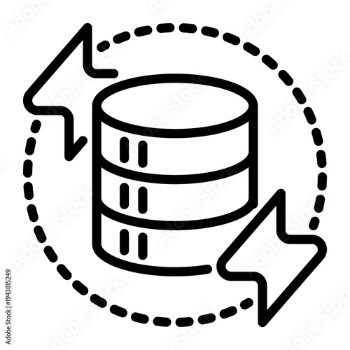 Power icon, line icon style