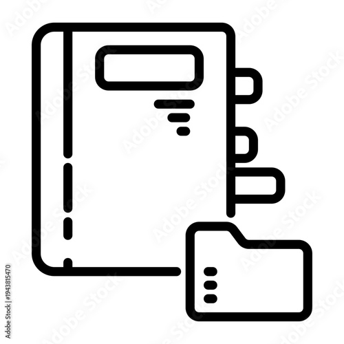 Archieve icon, line icon style