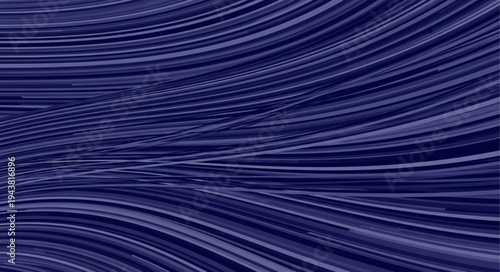 Close-up of Blue Fiber Optic Cables with Light.