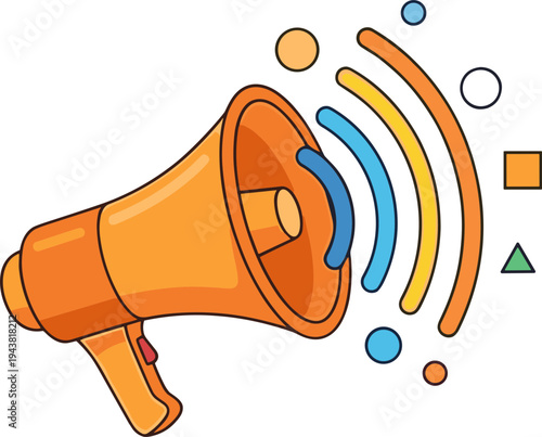 Megaphone illustration