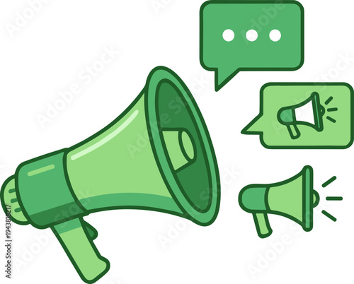 Megaphone illustration