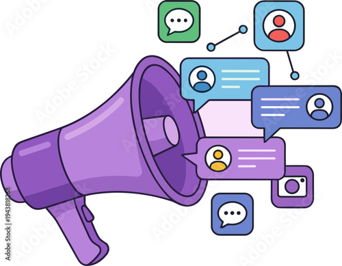 Megaphone illustration