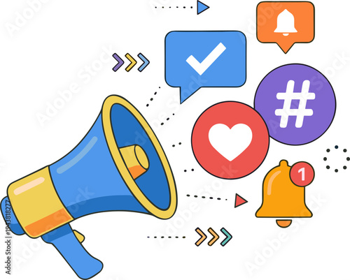 Megaphone illustration