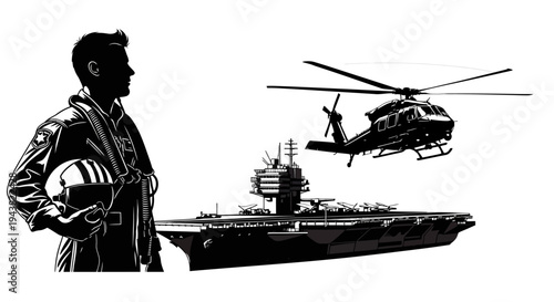 Pilot, Helicopter, and Aircraft Carrier - Military Aviation and Naval Power