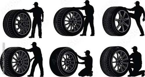 Beautiful, majestic, mountain, range, reflecting, in, calm, blue, lake, water, during, sunset, with, pine, trees, green, forest, and, clear, sky.