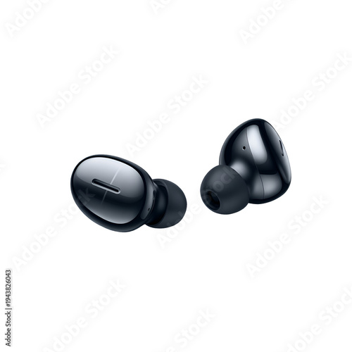 Wireless Black Earbuds with Charging Case