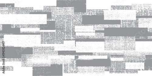Abstract geometric background with newspaper texture blocks and grunge effect with abstract with blocks with design with element with pattern with modern with graphic