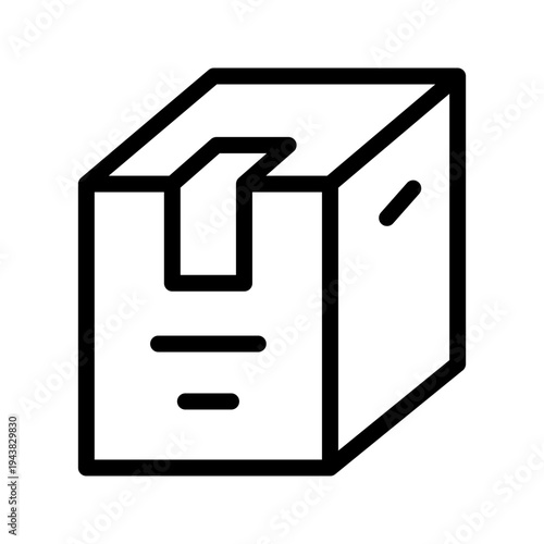 Reliable Parcel Icon for Package Delivery, Shipping Services and Logistics Handling