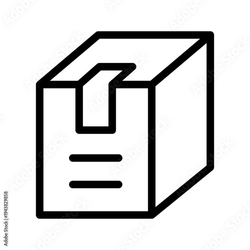 Reliable Parcel Icon for Package Delivery, Shipping Services and Logistics Handling