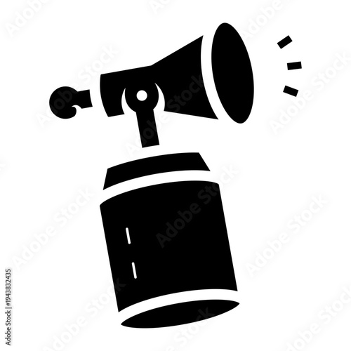 air horn can glyph icon