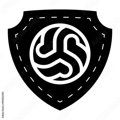 national football team emblem glyph icon