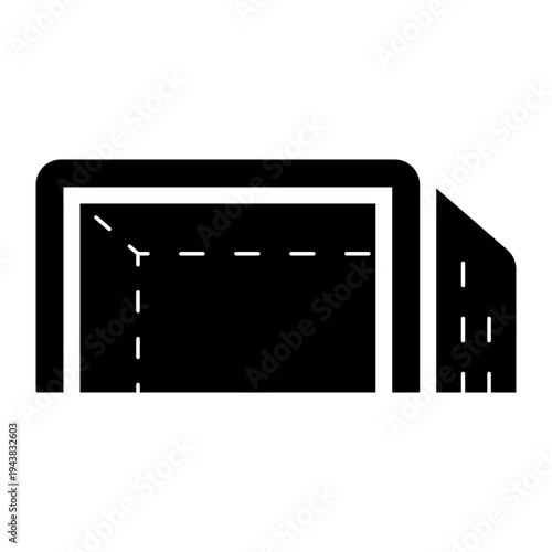 soccer or football goalpost glyph icon