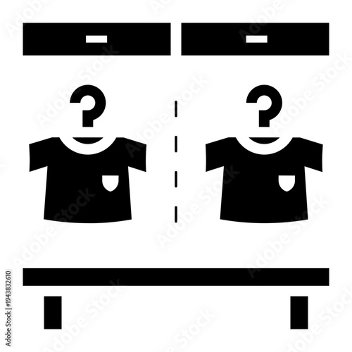 soccer or football players changing dressing room glyph icon