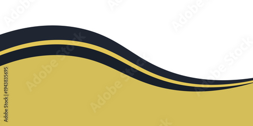 Abstract banner gold web banner waves vector in gold colors. Abstract swoosh texture.