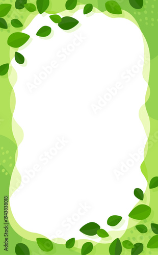 新緑のポップなフレーム1_縦