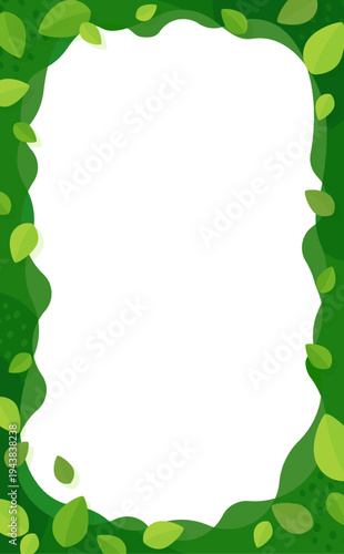 新緑のポップなフレーム4_縦