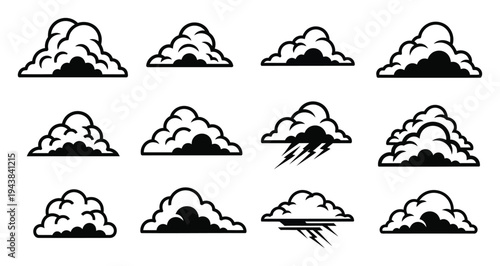 Cloud Vector Illustrations Set