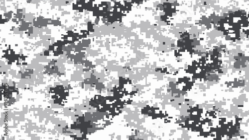 Modern army soldier set in a flat vector illustration depicting a military operation