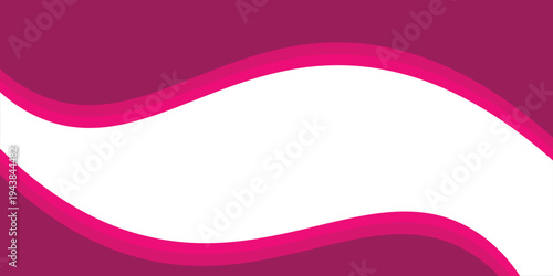 Photos Curved pink and magenta wave background with white upper area for headline or lo
