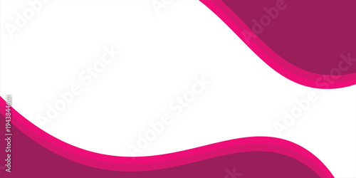 Photos Curved pink and magenta wave background with white upper area for headline or lo