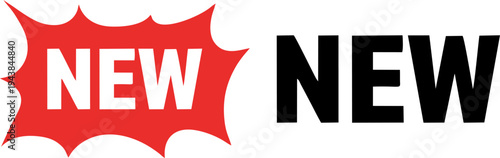 New Arrival Promotion Label Sticker Vector Design