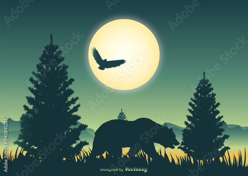 wild animals in the woods