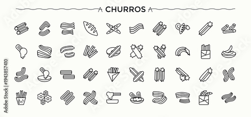 Fast Food colorful vector solid icon set. Pictograms of food, street food, bakery, restaurant, snack, unhealthy food and more. Perfect for logos and infographic. Street Food modern icon set.