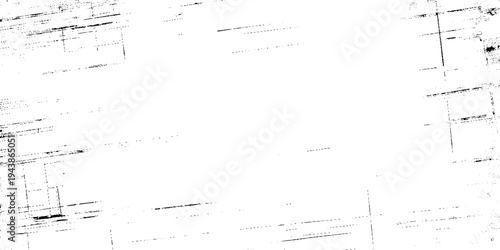 Grunge black ink scratch texture on white background delicate scratches and light distressed textures weathered appearance, ideal for adding organic depth.