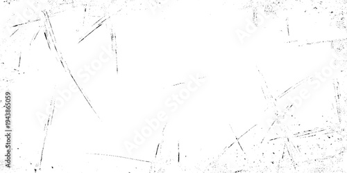 Grunge black ink scratch texture on white background delicate scratches and light distressed textures weathered appearance, ideal for adding organic depth.