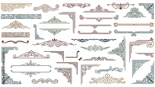 Ornate decorative elements showcase various artistic designs and patterns.