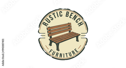 Rustic wooden outdoor garden bench furniture 1.