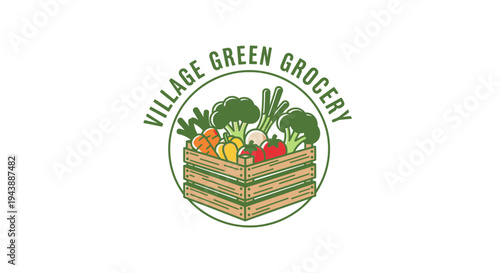 Vegetable basket with fresh produce.