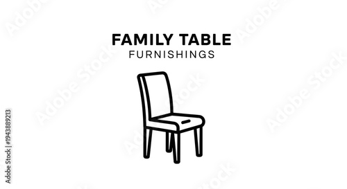 Modern chair with four legs.