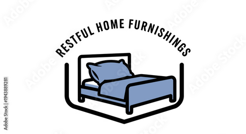 Bed with pillow and frame.