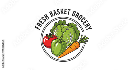 Fresh vegetables in a grocery basket.