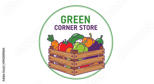 Fresh vegetables in wooden crate 1.