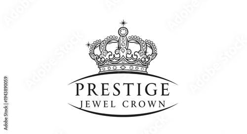 Prestige Jewel Crown Logo Design.