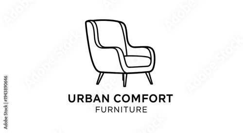 Modern armchair furniture design.