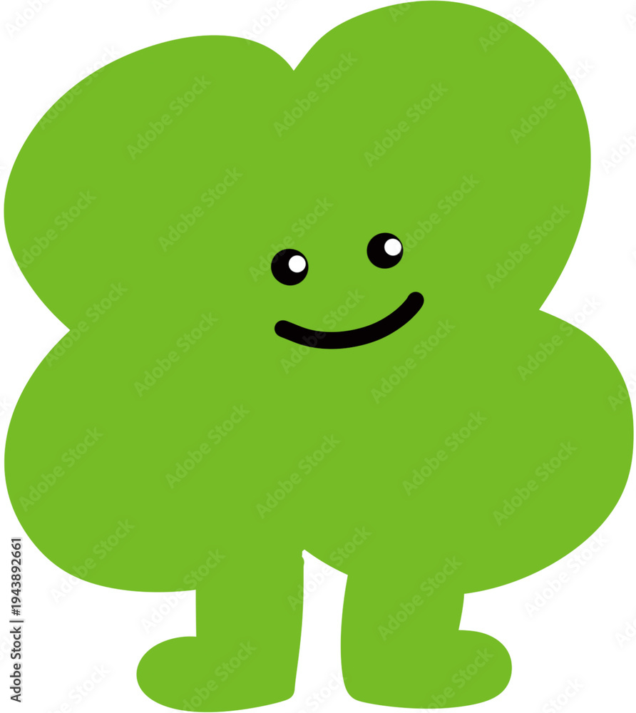 Fototapeta premium Colorful character illust smile